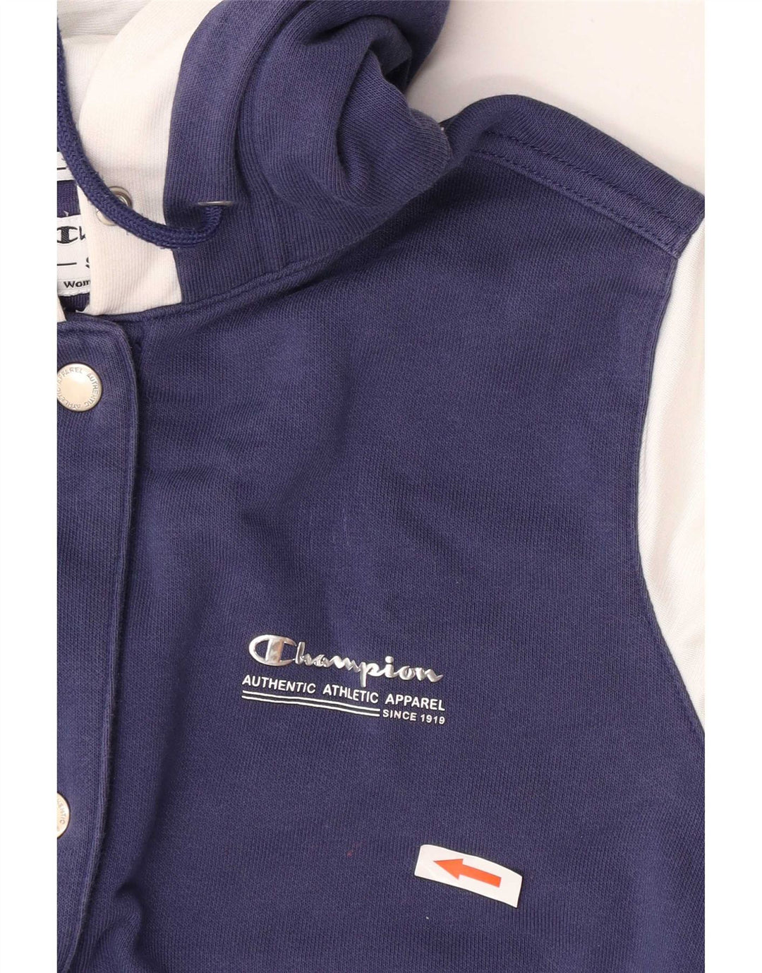 Jaqueta Champion Feminina Heritage Fit Varsity UK 14 Médio Azul Marinho