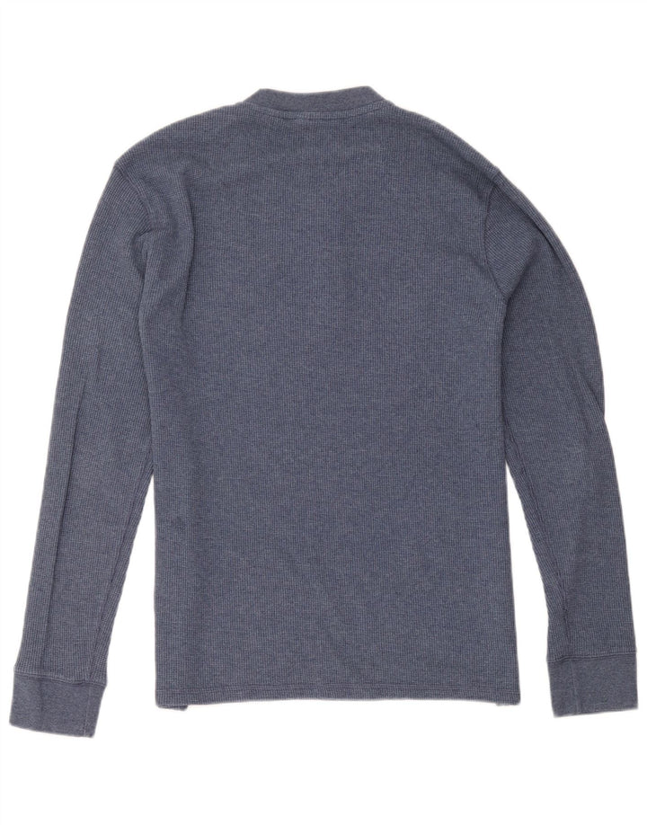 Top masculino Levi's Standard Fit manga comprida médio algodão azul marinho