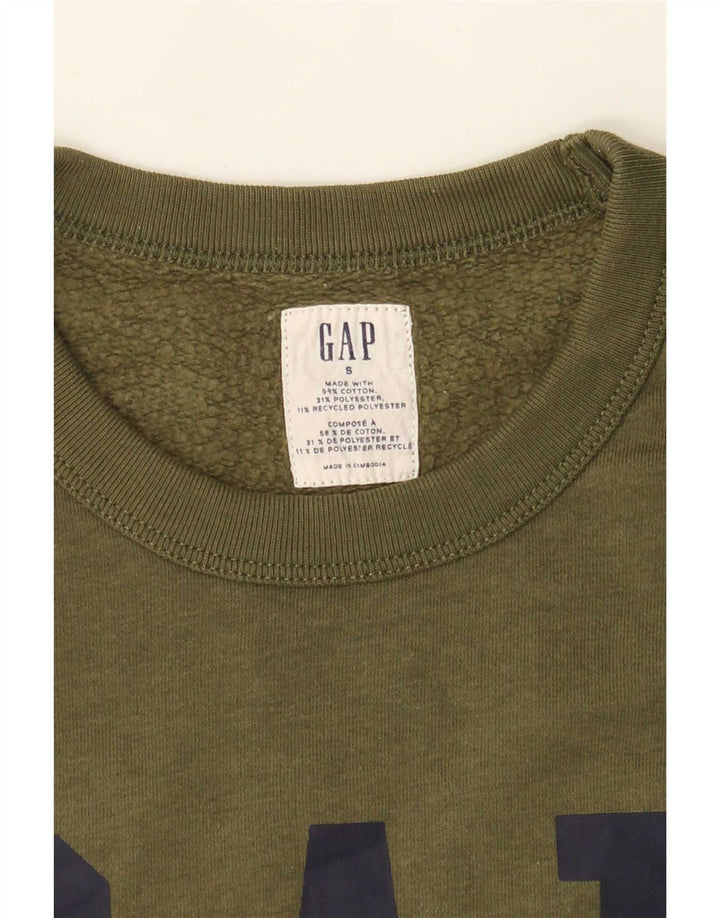 Moletom gráfico masculino Gap Jumper pequeno algodão cáqui
