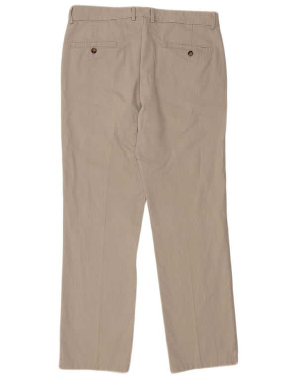 DOCKERS Mens Straight Chino Trousers W36 L34 Grey Cotton