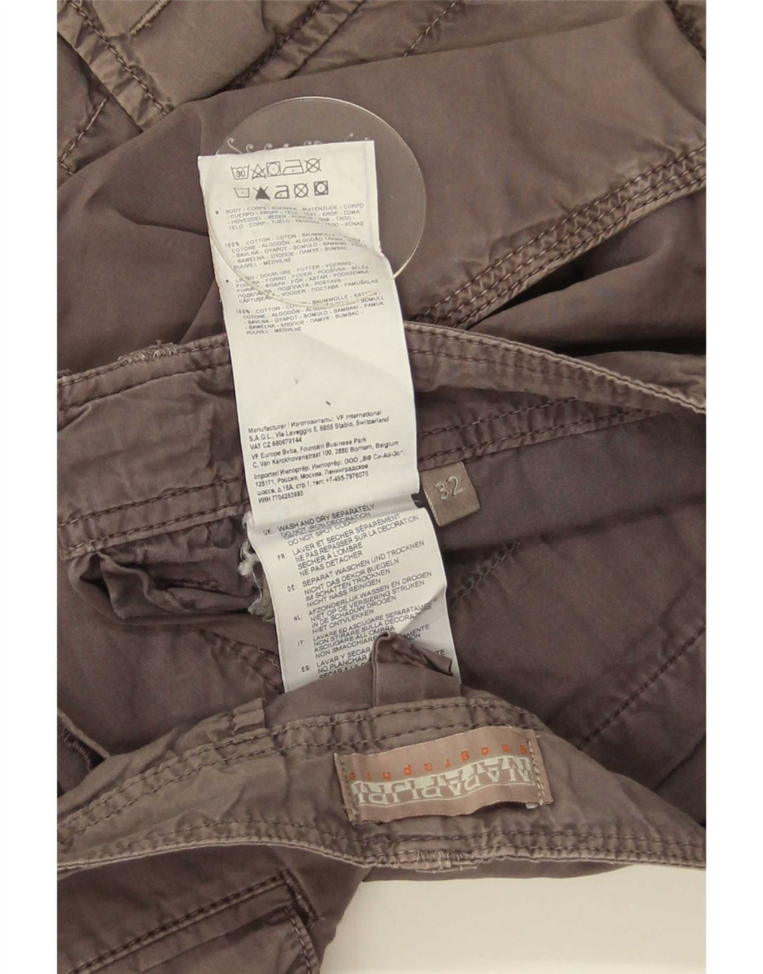 Shorts cargo masculino Napapijri W32 cinza médio