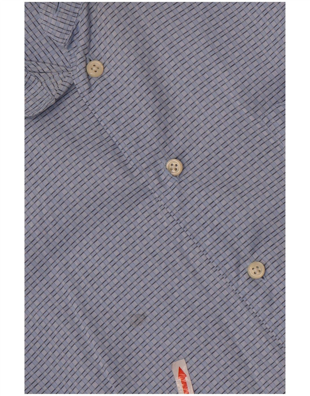Camisa masculina Nautica tamanho 16 1/2 grande algodão xadrez azul