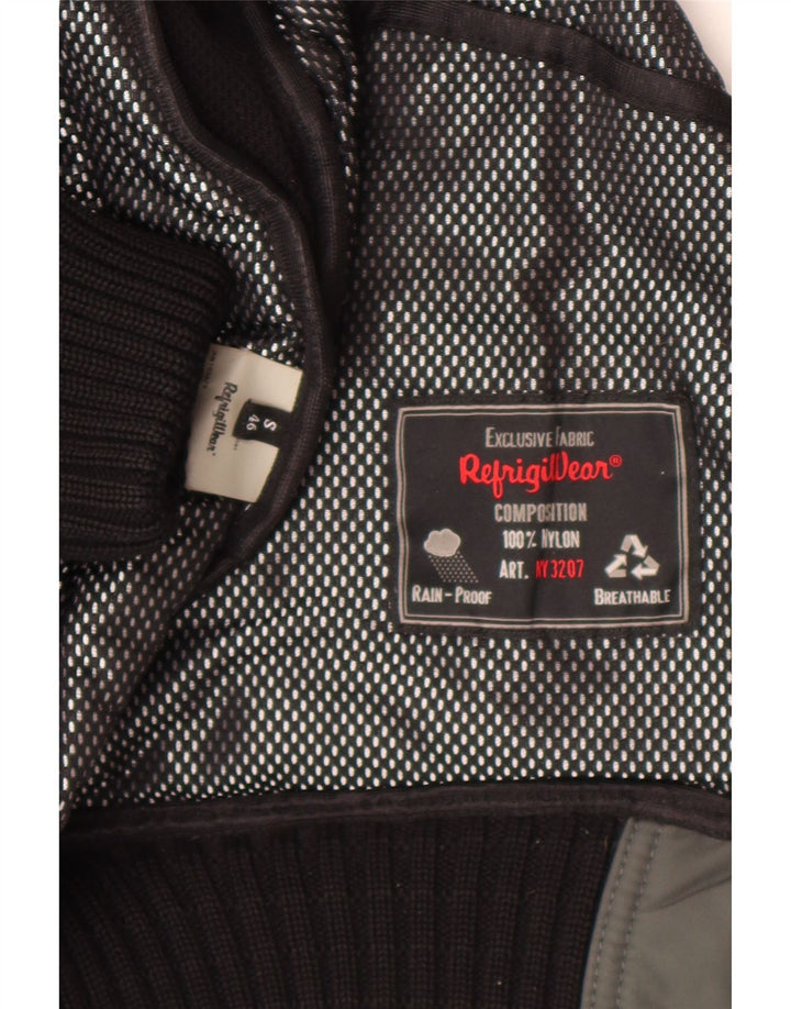 Jaqueta bomber masculina com capuz Refrigiwear IT 46 nylon verde pequeno