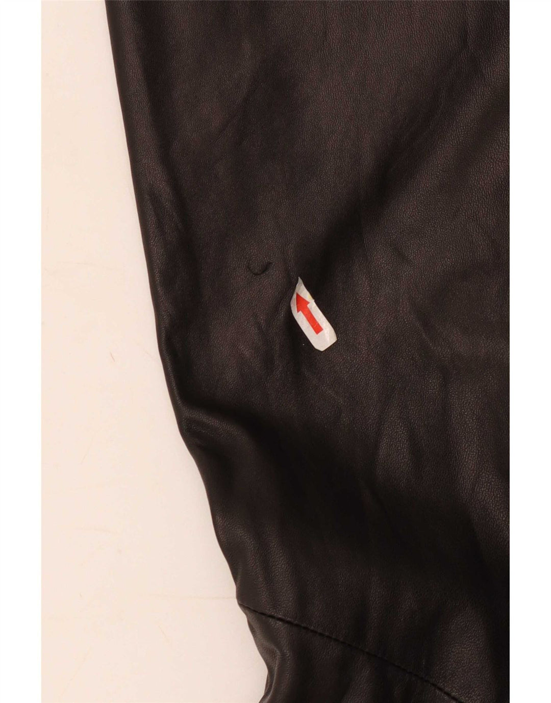 Calça feminina Danier Flare de couro tamanho 8 W24 L31 preta