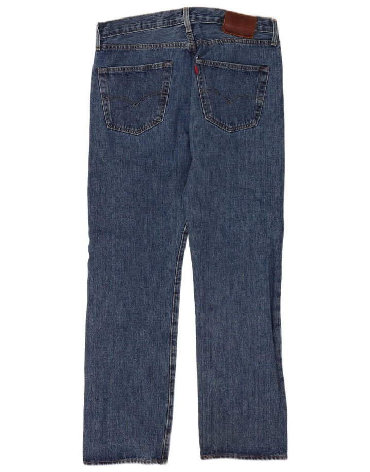 Levi's Masculino 501 Straight Jeans W34 L32 Azul Algodão