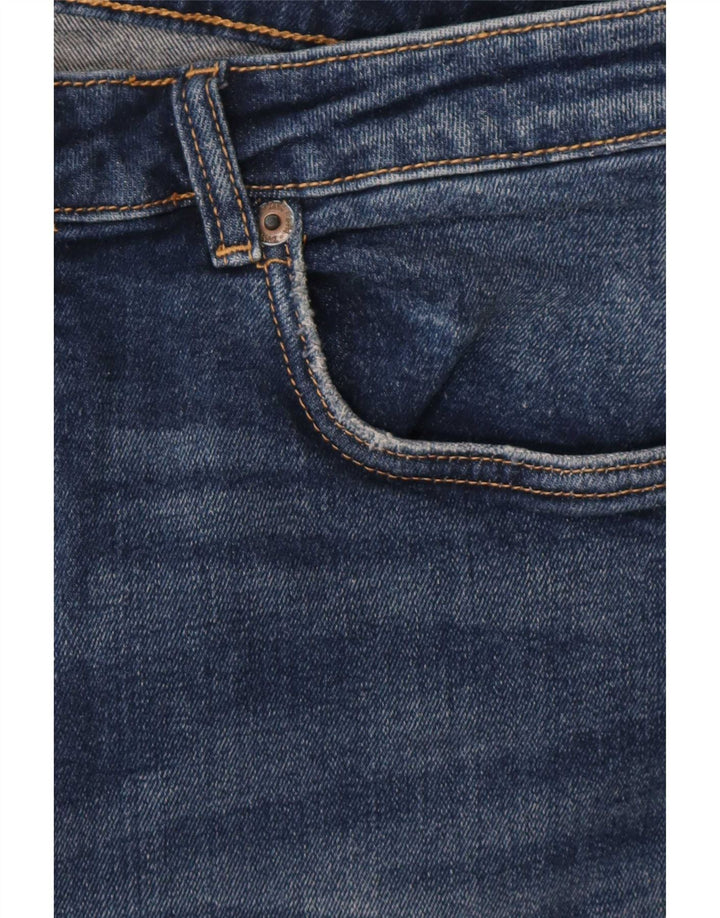 Calça jeans reta feminina Zara EU 46 2XL W36 L26 Azul
