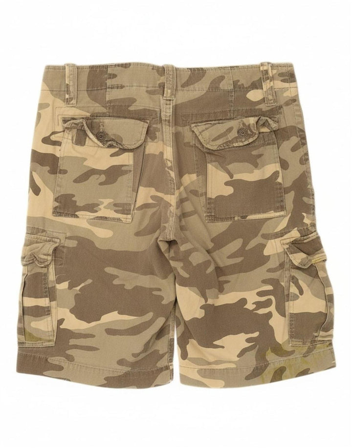 Shorts cargo masculino TOMMY HILFIGER W31 algodão camuflado médio cáqui