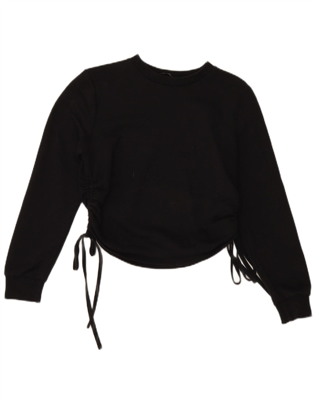 Zara moletom feminino jumper UK 10 pequeno poliéster preto