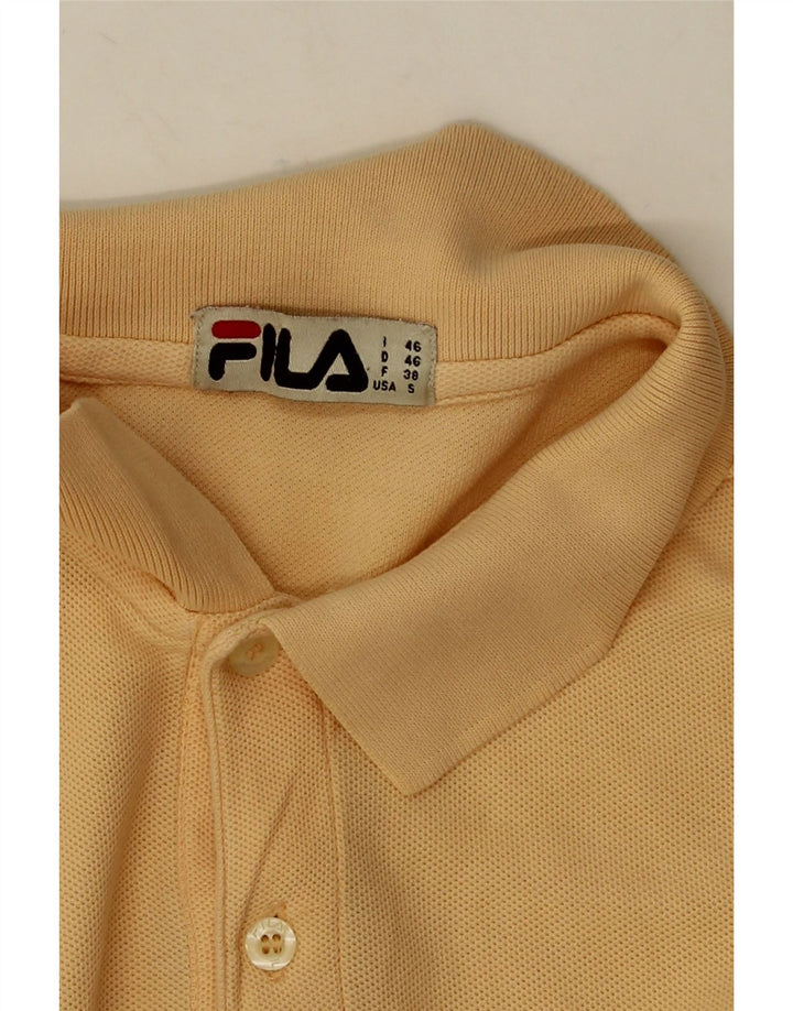 Camisa Polo Masculina Fila IT 46 Pequena Laranja