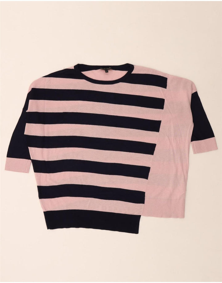 PHASE EIGHT Suéter feminino oversized com gola redonda Reino Unido 10 pequeno rosa