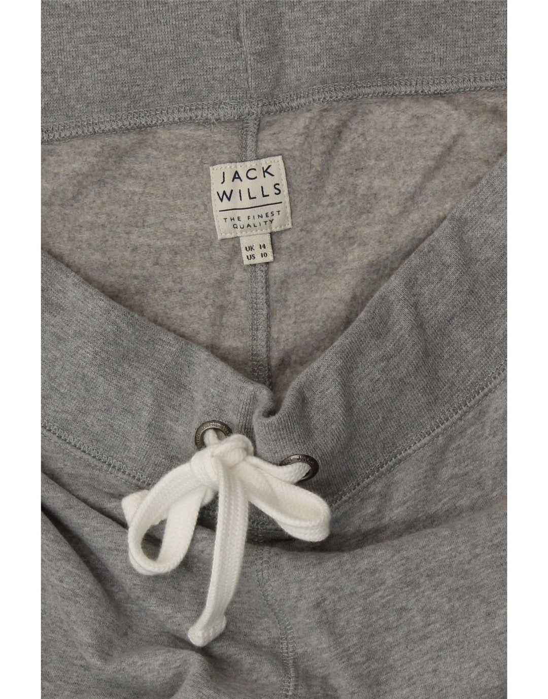 Calça esportiva feminina JACK WILLS com estampa gráfica e jogging UK 14 grande cinza