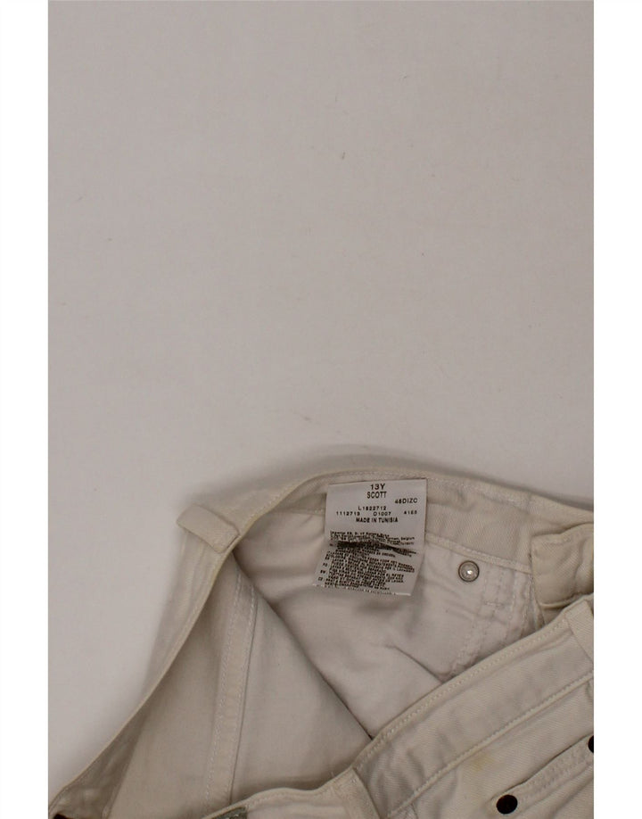 LEE Boys Straight Jeans 12-13 Years W26 L30 Off White Cotton Vintage Lee and Second-Hand Lee from Messina Hembry 