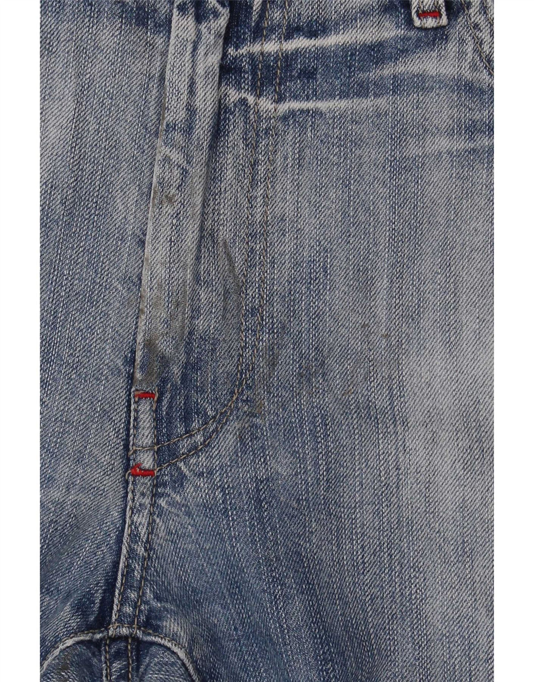 Carrera Mens Straight Jeans W36 L30 Azul Algodão