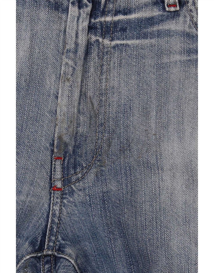 Carrera Mens Straight Jeans W36 L30 Azul Algodão