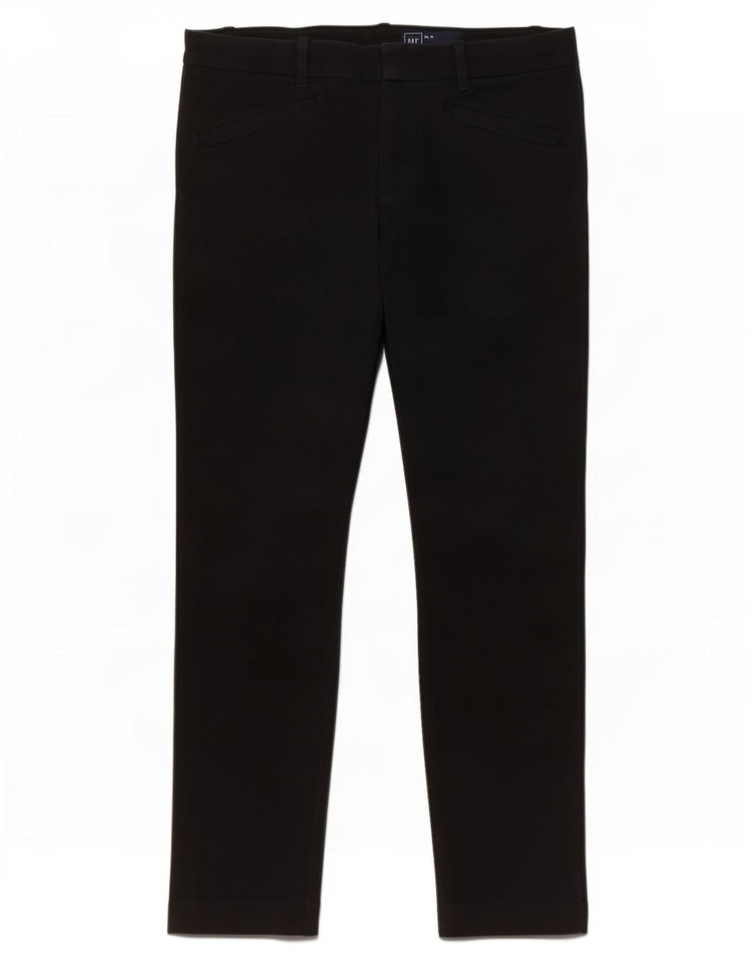 Calça feminina cortada slim da Gap EUA 8 médio W30 L25 algodão preto