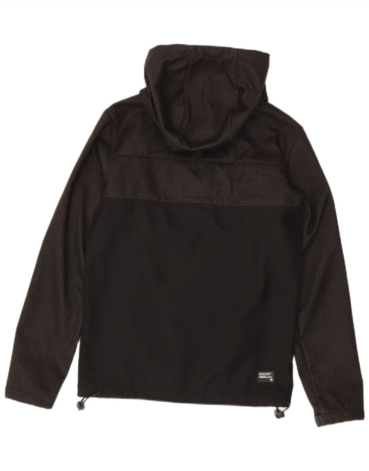 Jaqueta de chuva masculina Superdry The Windtrekker UK 36 pequeno bloco colorido preto