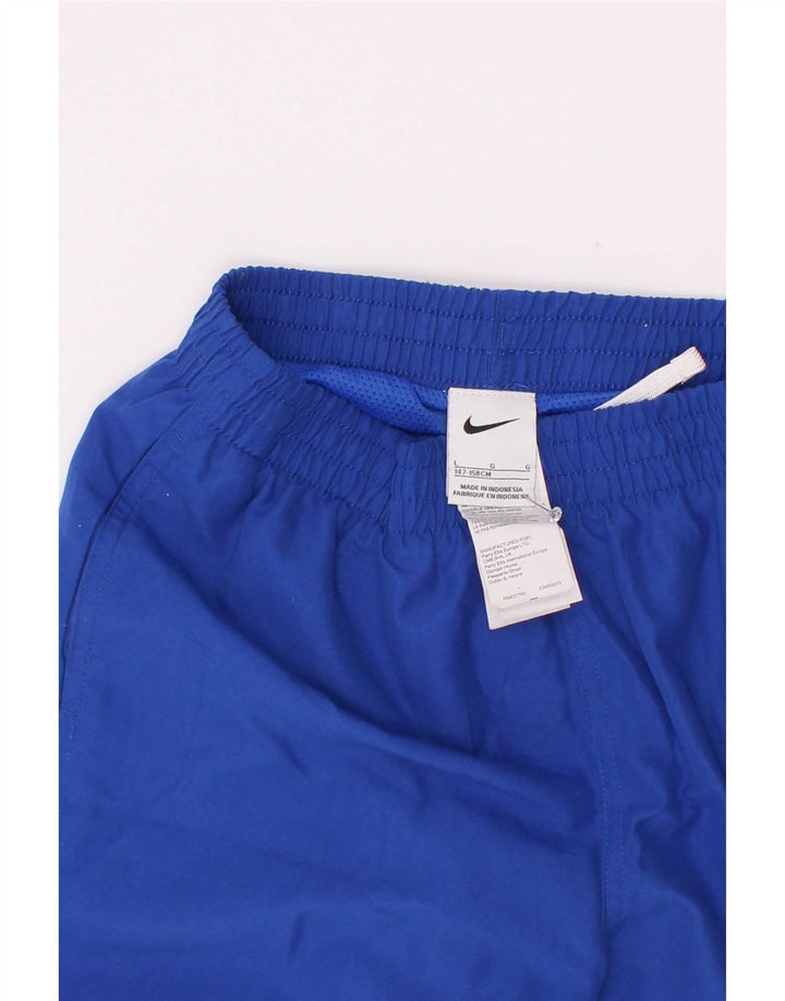 Shorts esportivos Nike Boys 12-13 anos grande azul poliéster
