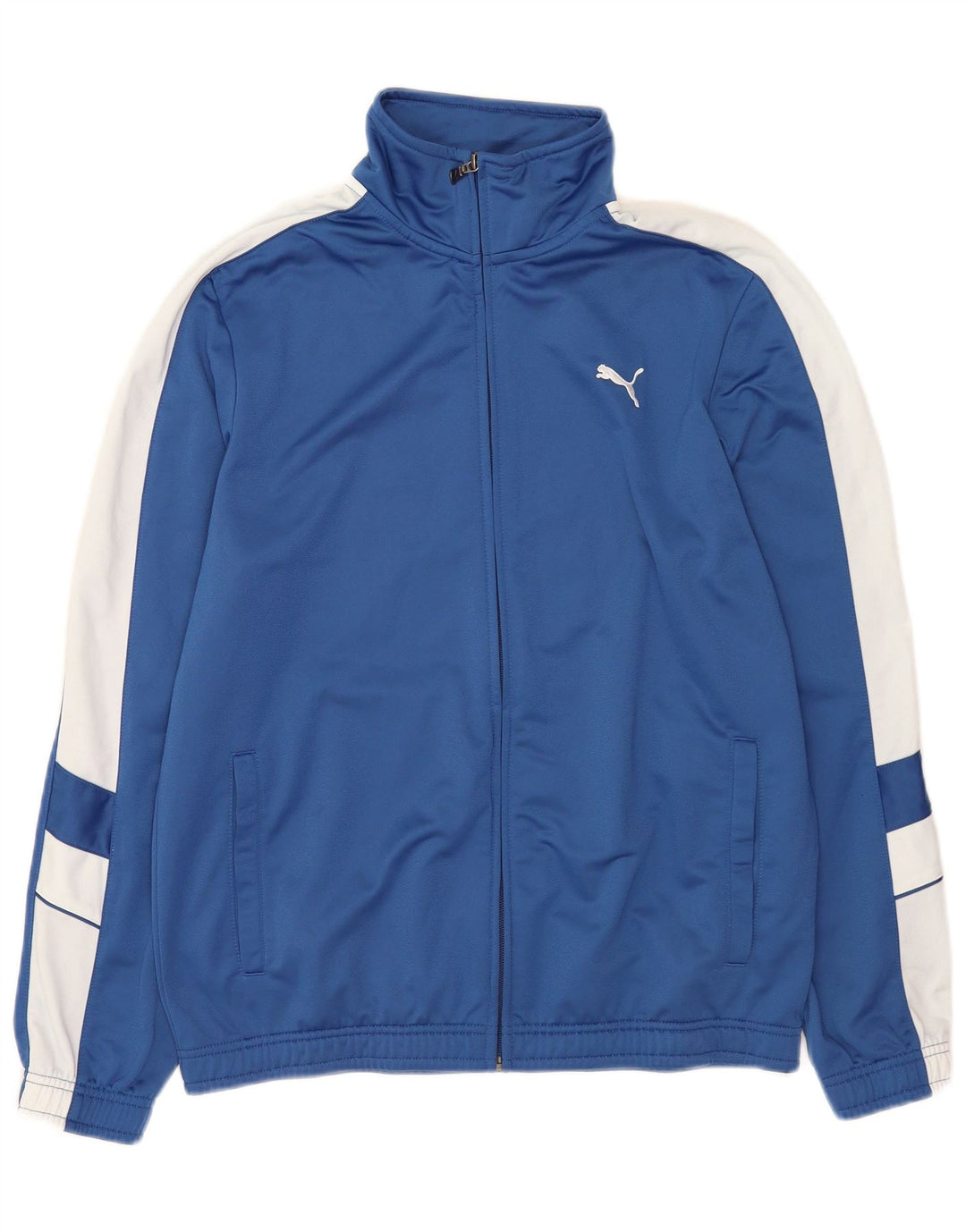 Puma Mens Tracksuit Top Jacket Médio Azul Colourblock Poliéster