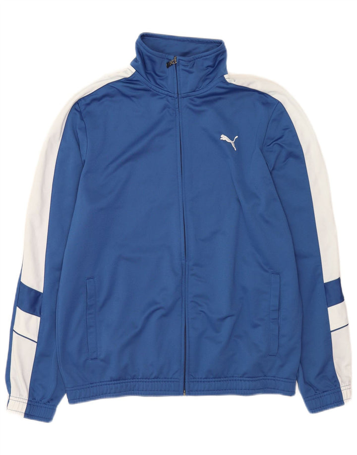Puma Mens Tracksuit Top Jacket Médio Azul Colourblock Poliéster