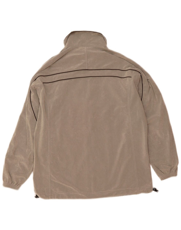 Asics Mens Tracksuit Top Jacket Médio Cinza Listrado