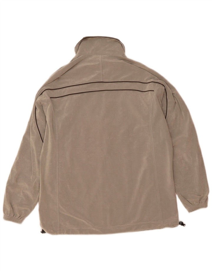 Asics Mens Tracksuit Top Jacket Médio Cinza Listrado