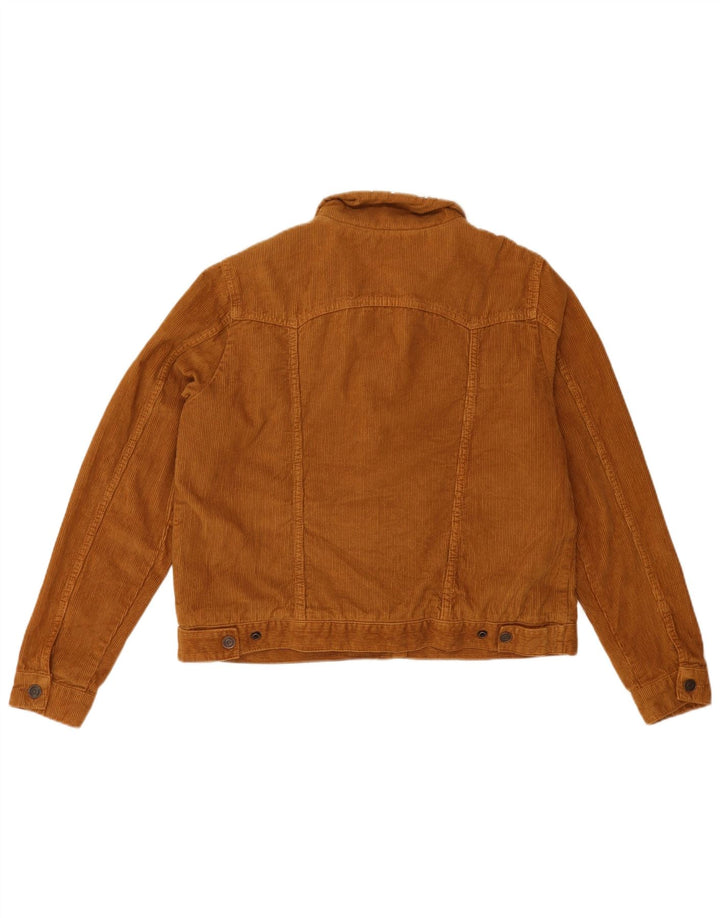 Jaqueta feminina de veludo sherpa TOPSHOP Reino Unido 16 grande algodão marrom