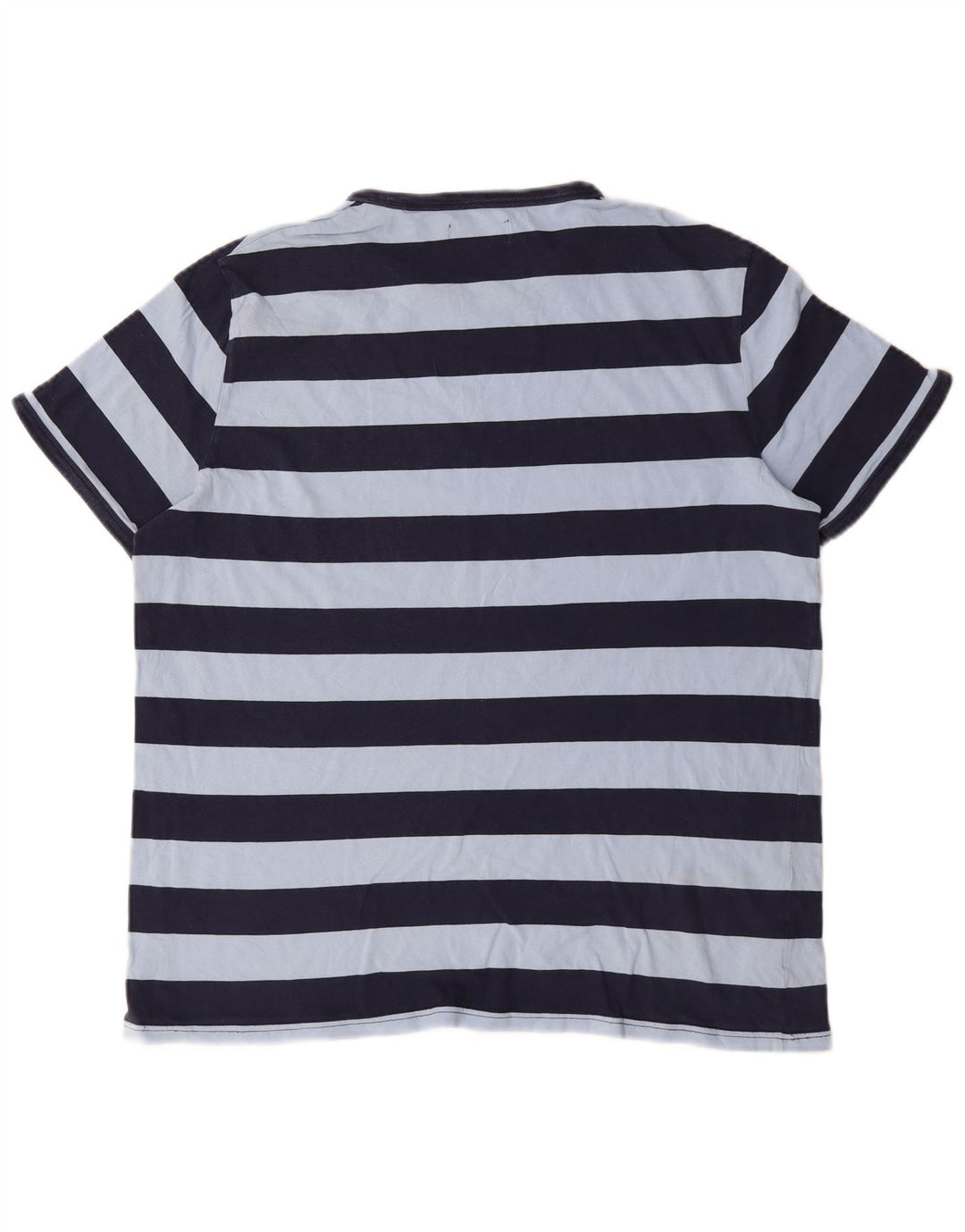 Camiseta masculina Fred Perry Top XL algodão listrado azul