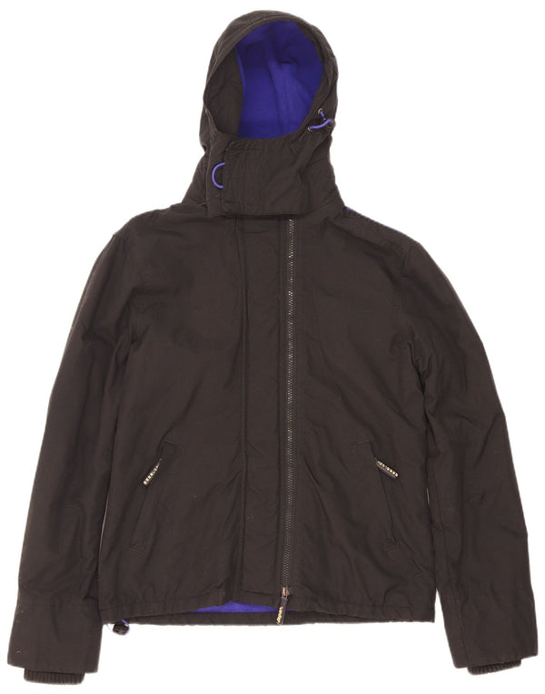 Jaqueta corta-vento feminina Superdry The Windcheater UK 14 médio preto