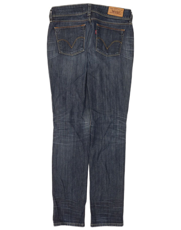 Calça jeans feminina Levi's 571 Slim W29 L32 azul marinho algodão