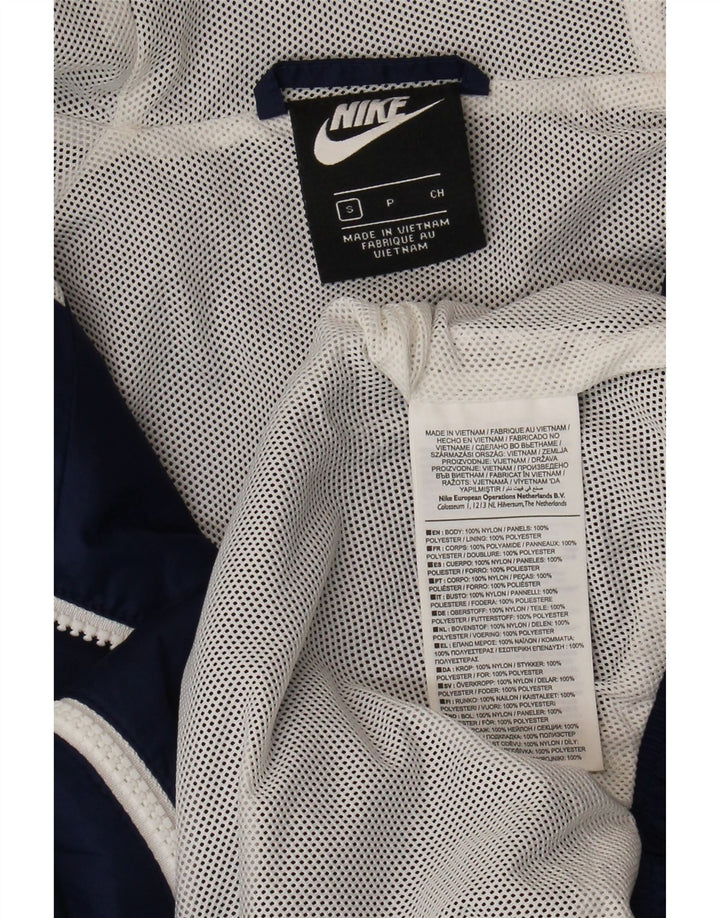 Jaqueta masculina Nike com capuz e jaqueta pequena azul marinho Colourblock Nylon
