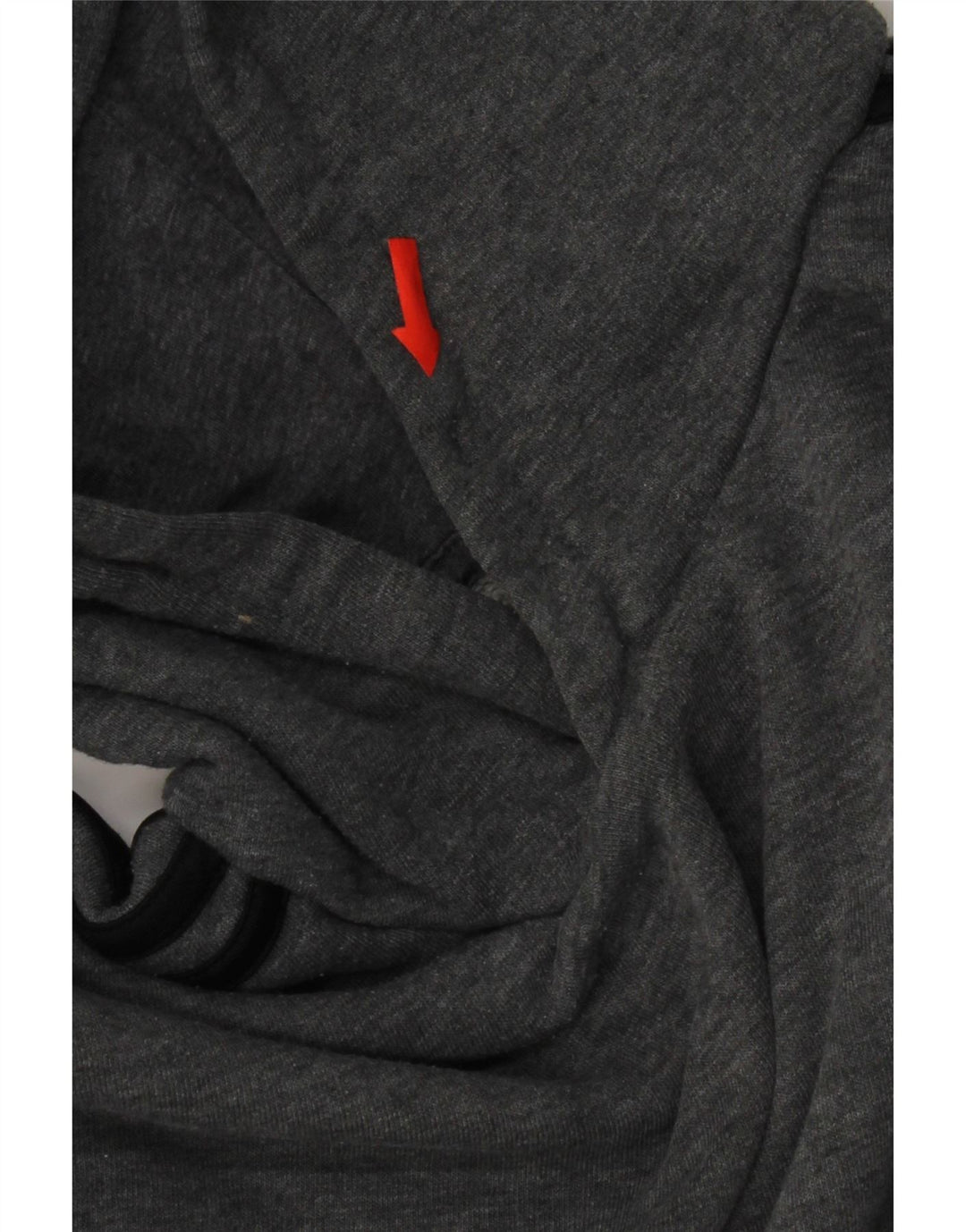 Adidas Mens Hoodie Jumper Pequeno Algodão Cinza