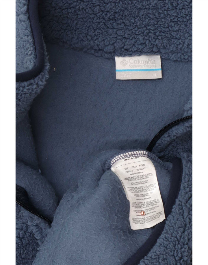 Jaqueta de lã masculina Columbia UK 42 XL azul poliéster