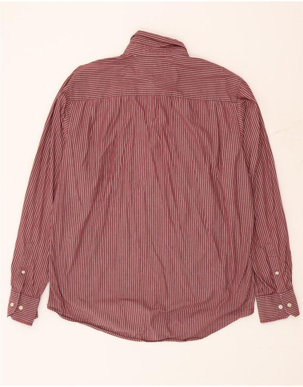 Camisa masculina Tommy Hilfiger Custom Fit grande listra vermelha