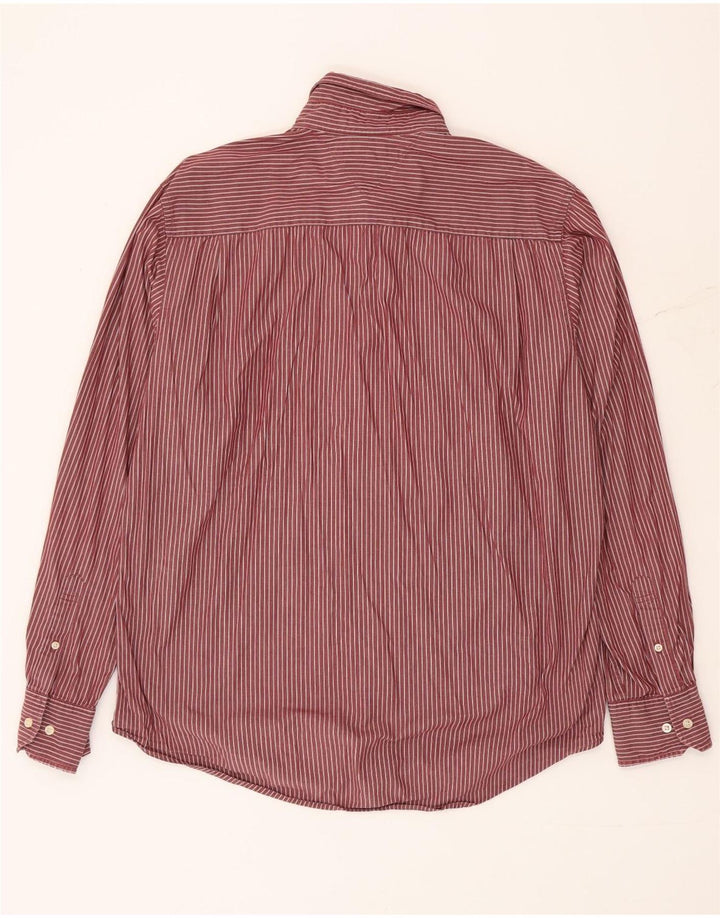 Camisa masculina Tommy Hilfiger Custom Fit grande listra vermelha