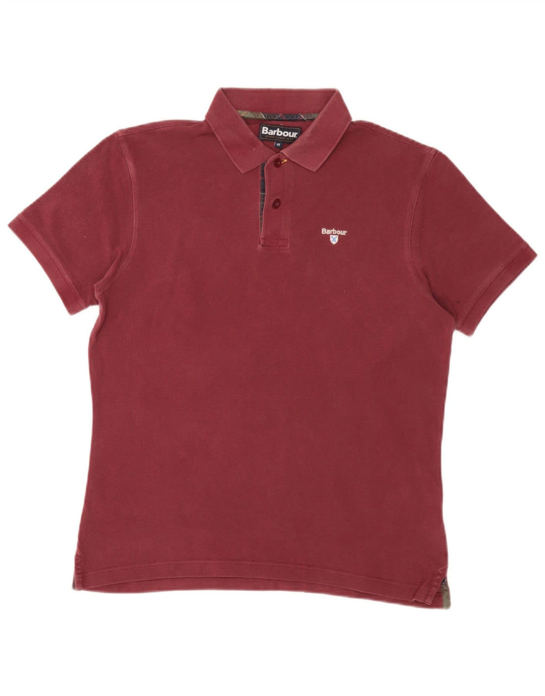 Camisa polo masculina Barbour médio Borgonha