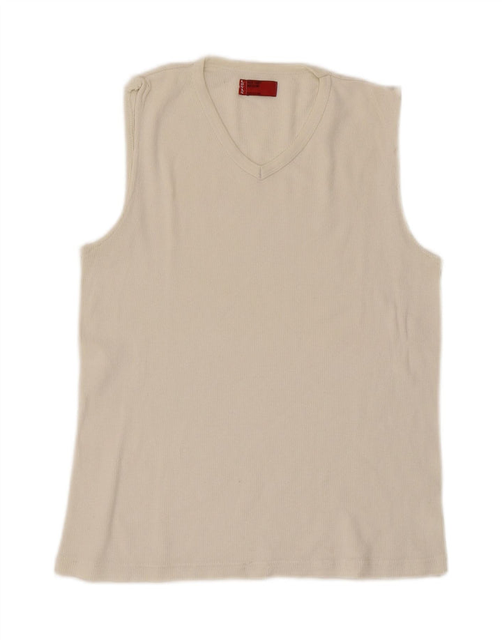 Colete feminino LEVI'S UK 12 médio branco