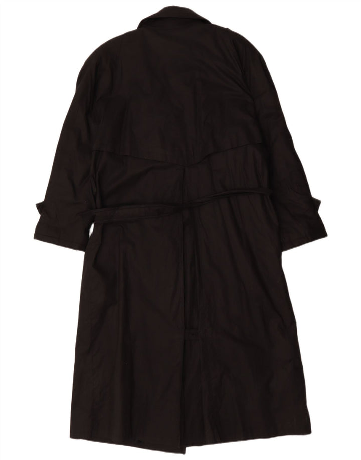 Trench coat feminino vintage grande Reino Unido 16 grande preto