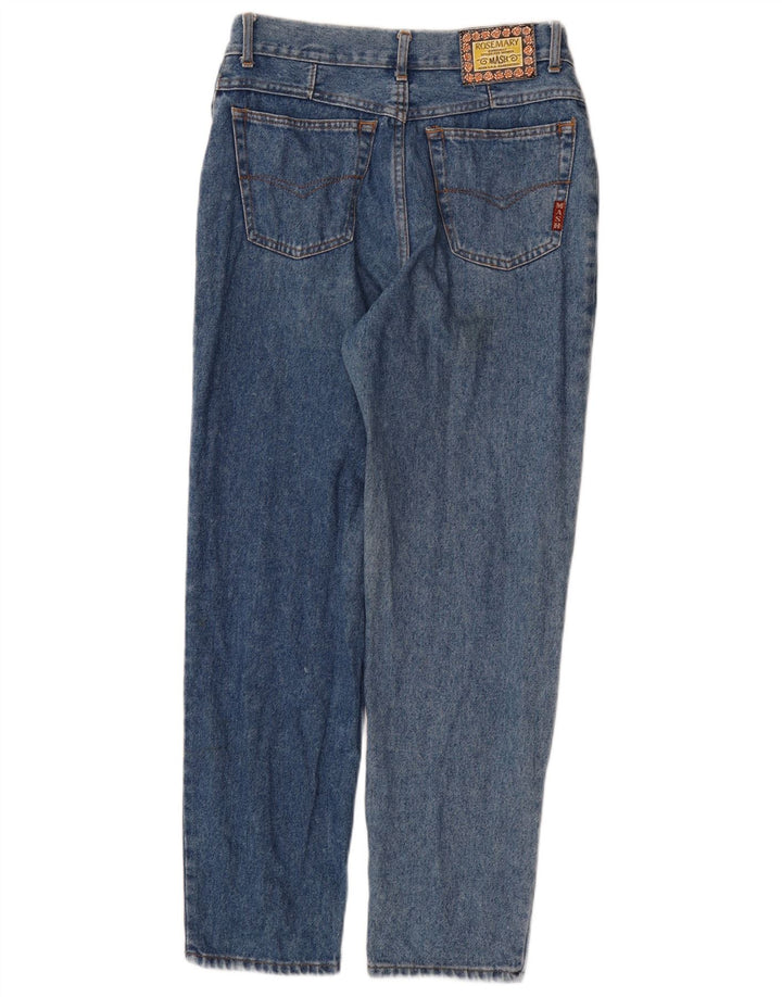 MASH Mens Straight Jeans W30 L30 Azul Algodão