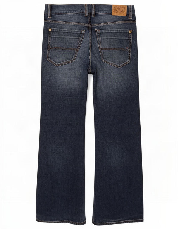 Tommy Hilfiger Masculino Bootcut Jeans W38 L29 Azul Marinho Algodão