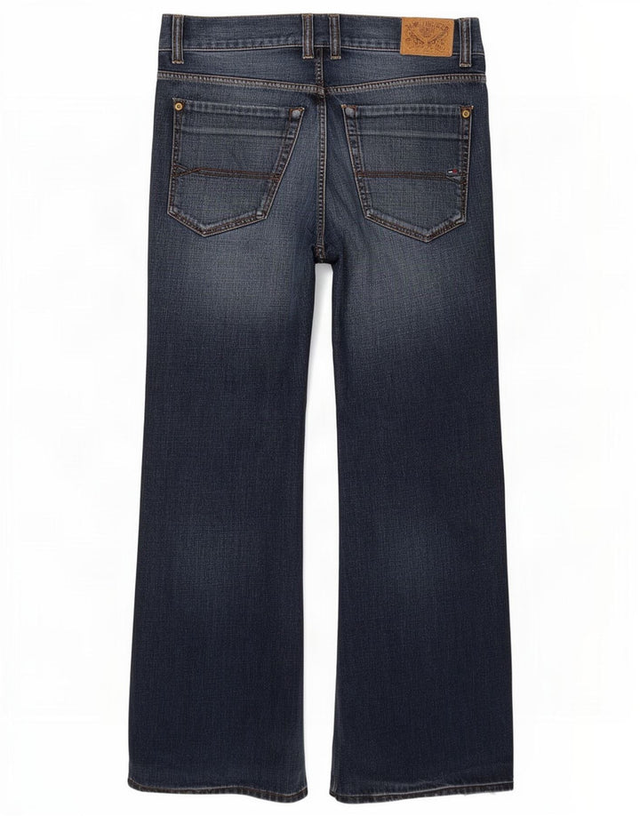 Tommy Hilfiger Masculino Bootcut Jeans W38 L29 Azul Marinho Algodão