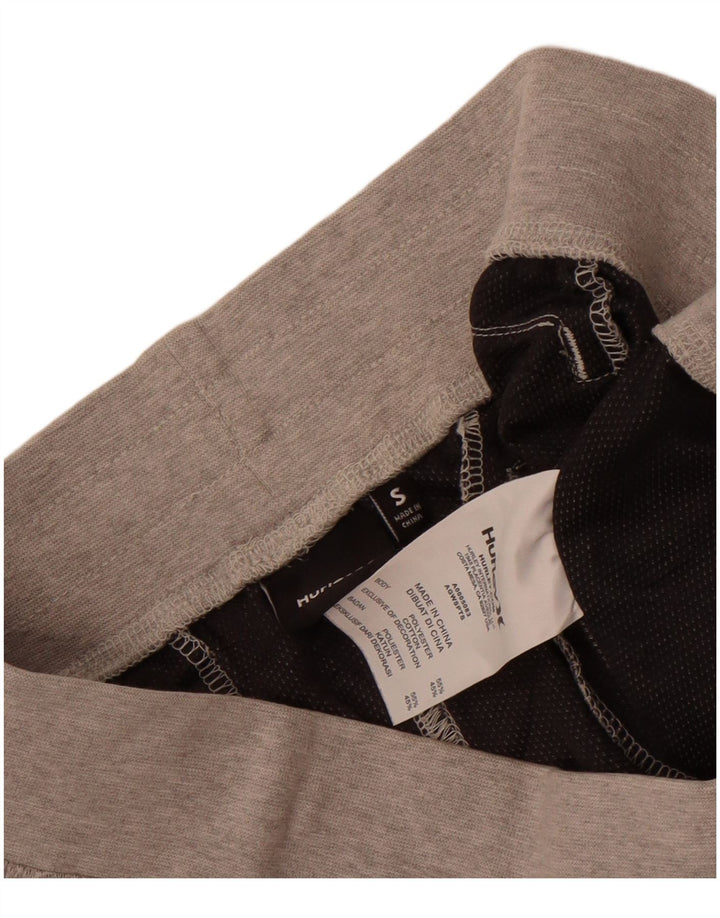 Shorts esportivos femininos Hurley UK 10 poliéster cinza pequeno