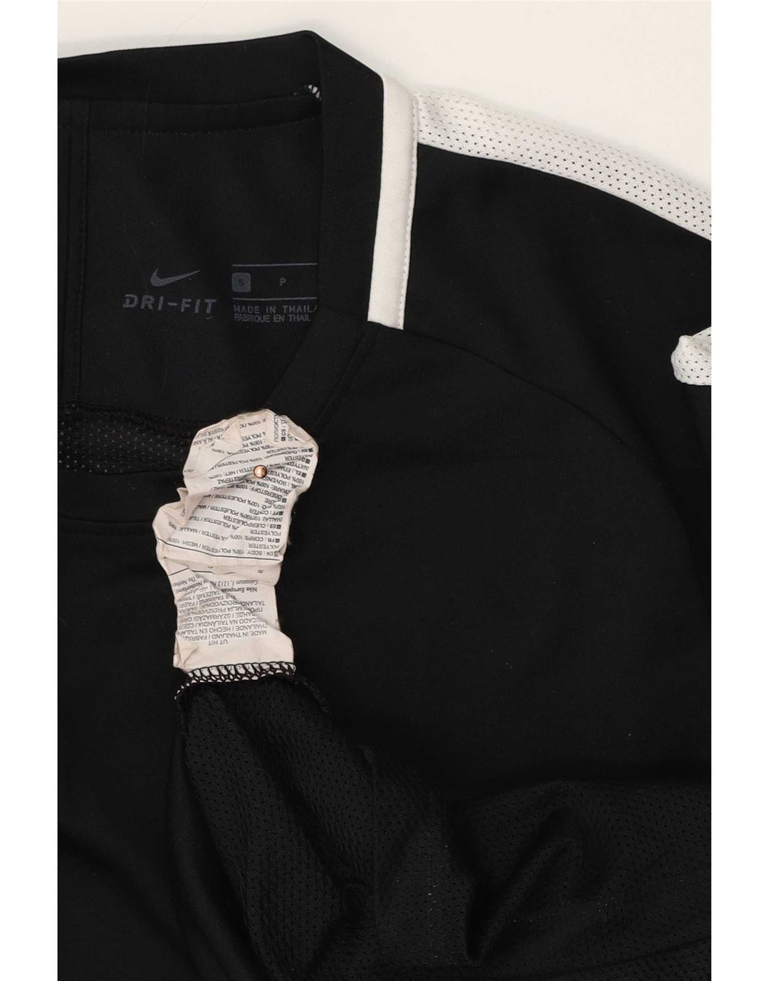 Camisa polo masculina Nike Dri Fit pequena preta colorblock poliéster