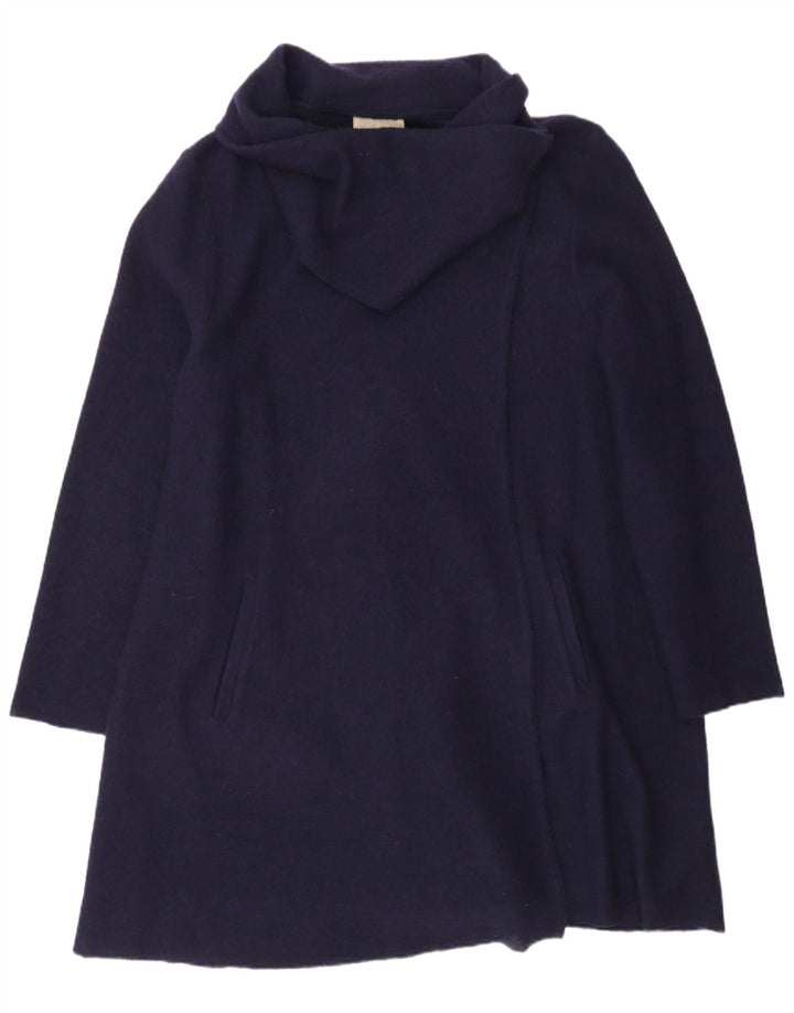 Suéter cardigã feminino Longline Phase Eight Reino Unido 16 grande azul marinho