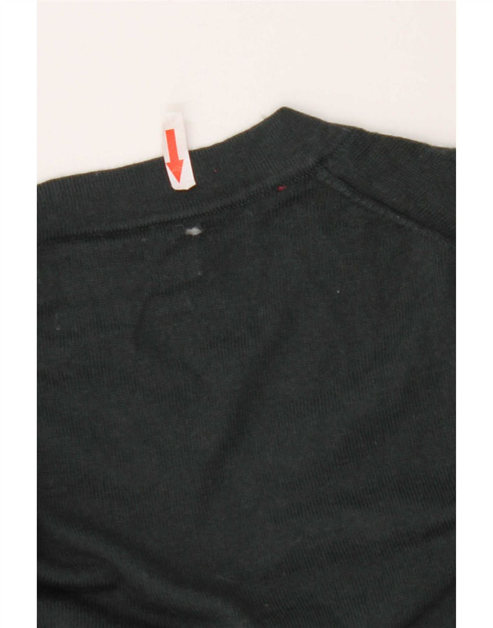 Suéter cardigã masculino Marks & Spencer grande lã merino verde