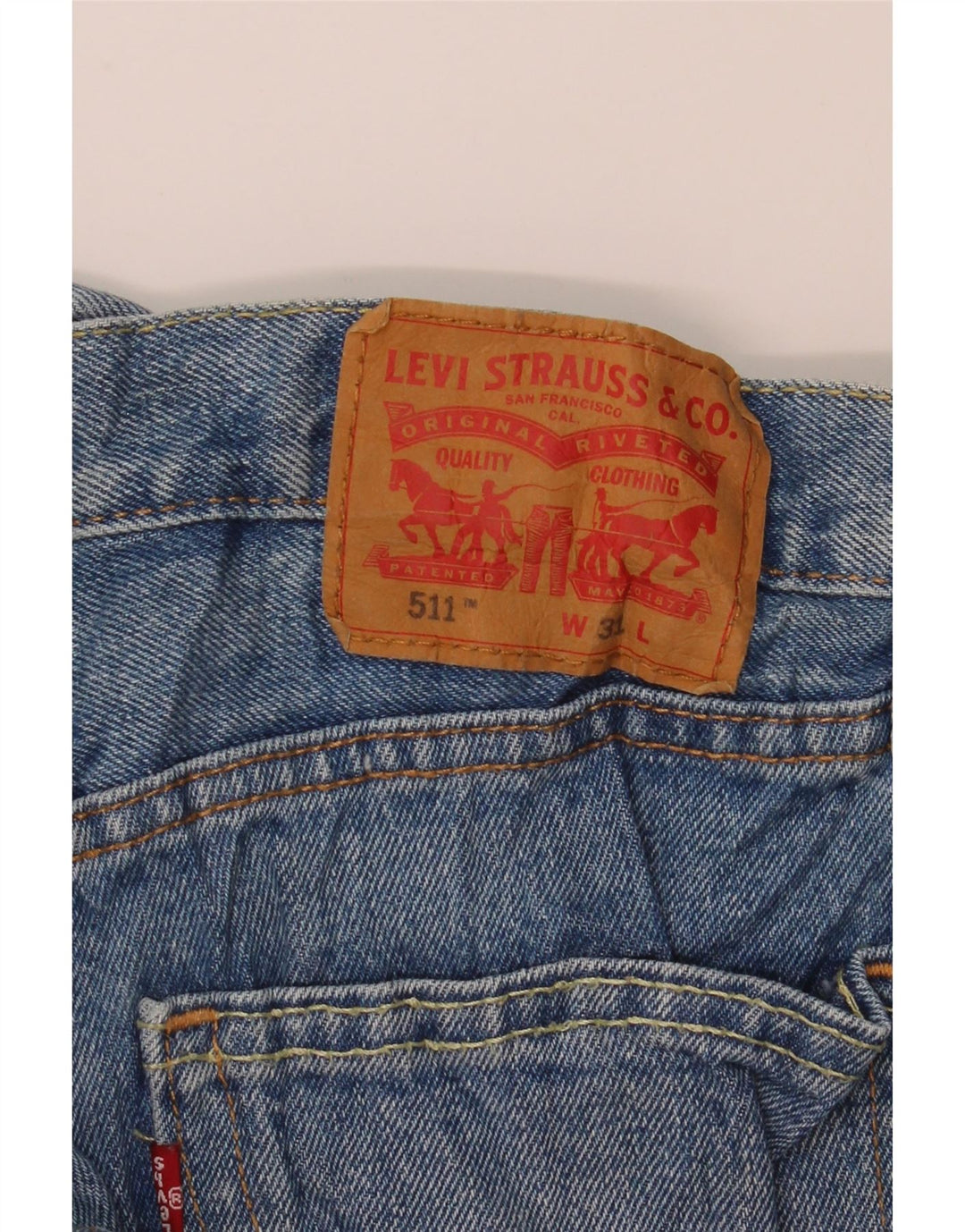 Shorts jeans masculino 511 Levi's W31 azul médio algodão