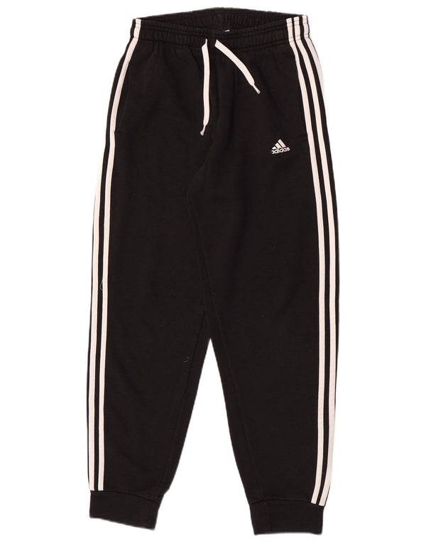 Adidas meninos calças de treino joggers 13-14 anos algodão preto