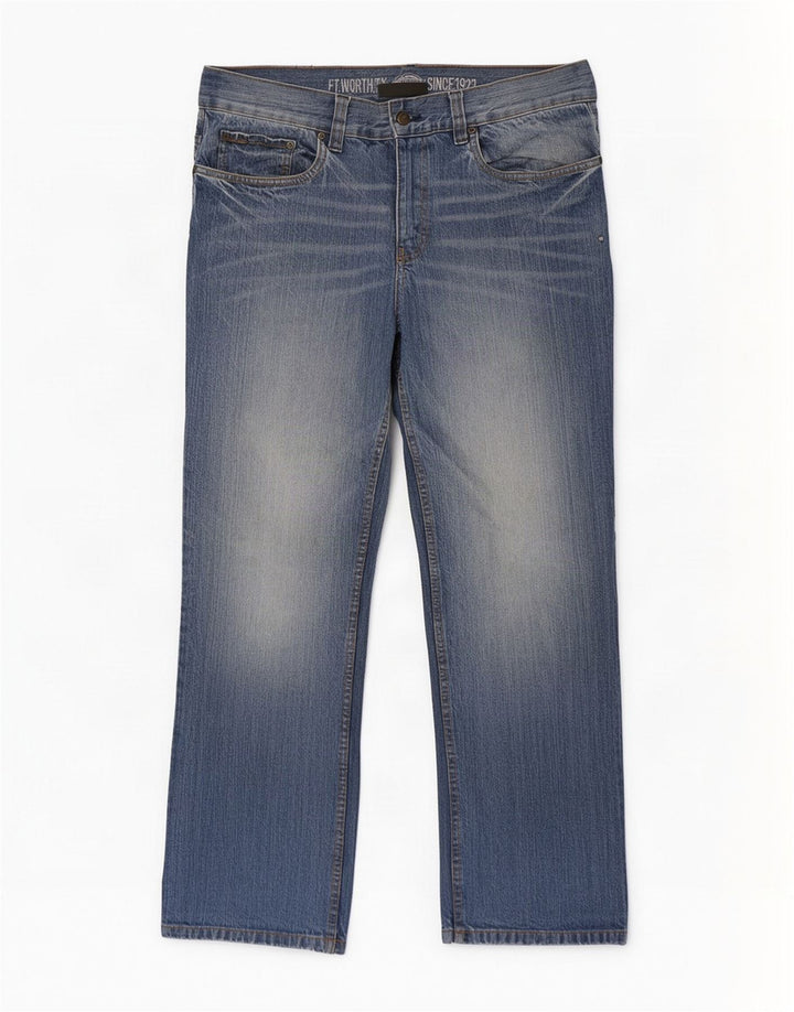 Calça jeans reta masculina Dickies W33 L32 azul algodão