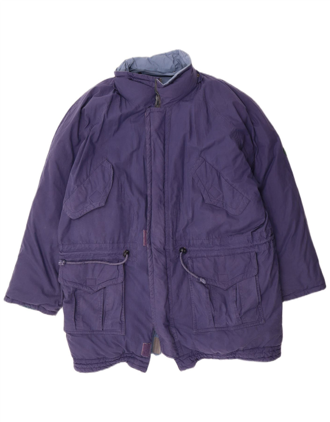 Jaqueta acolchoada reversível masculina DIADORA com ajuste solto Reino Unido 38 algodão azul médio