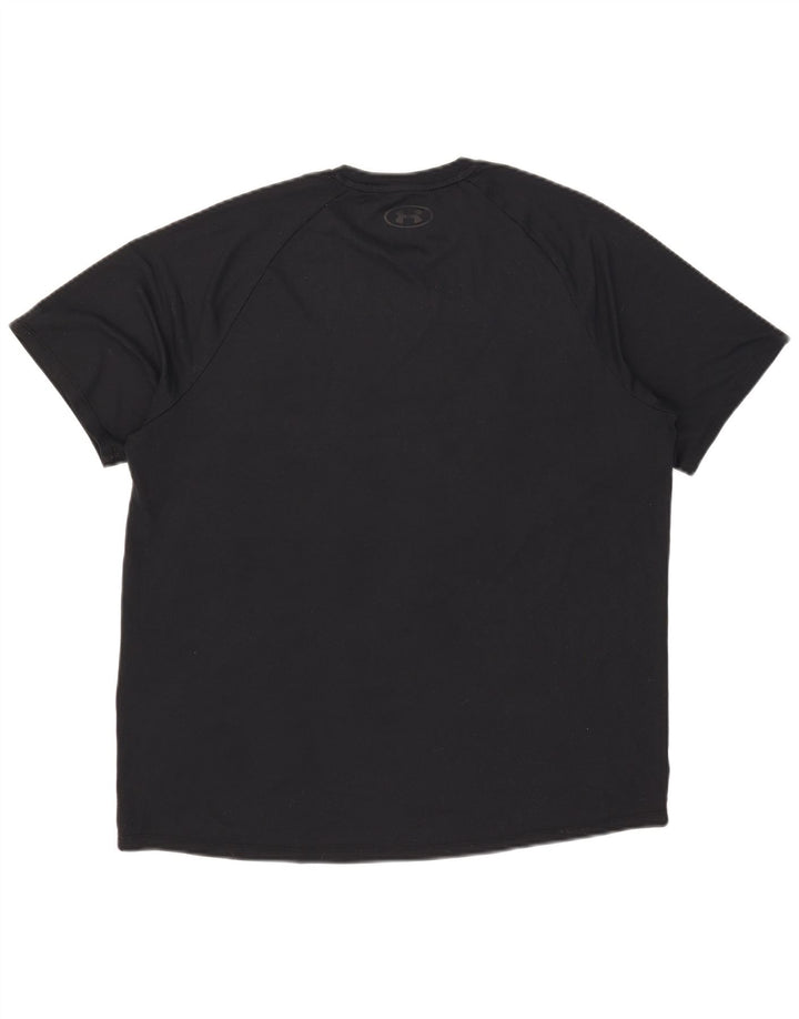 Camiseta masculina Under Armour grande preta manchada