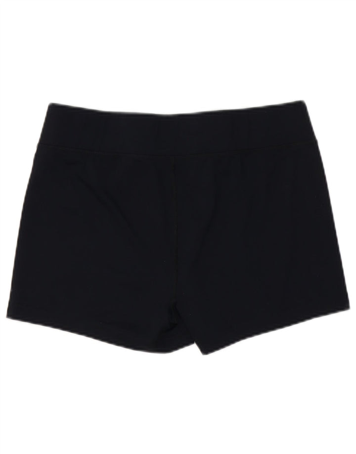 Shorts esportivos femininos FILA UK 14 grande poliéster azul marinho